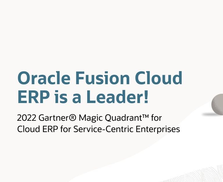 Oracle – Gartner ERP Cloud Leader